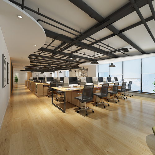 上海办公室装修|大宁普天科技城办公室设计效果图