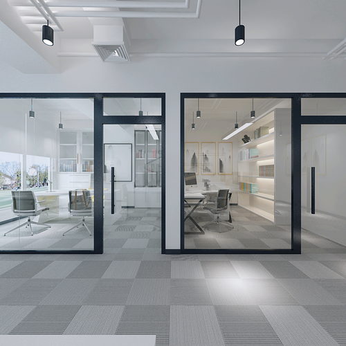 上海办公室装修|嘉定新城天祝路办公室设计效果全景