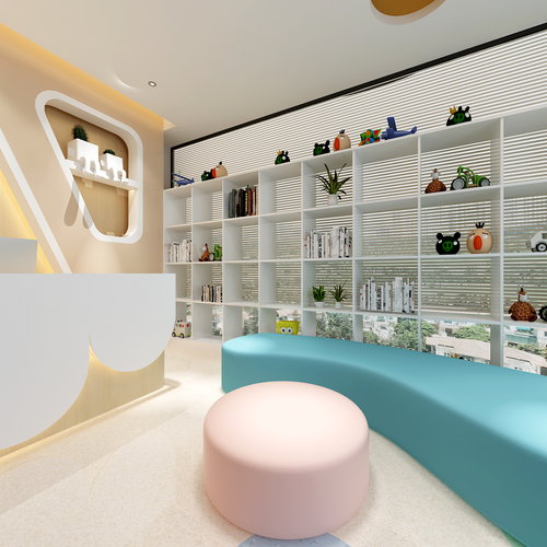 优加学院200平米培训机构设计效果图