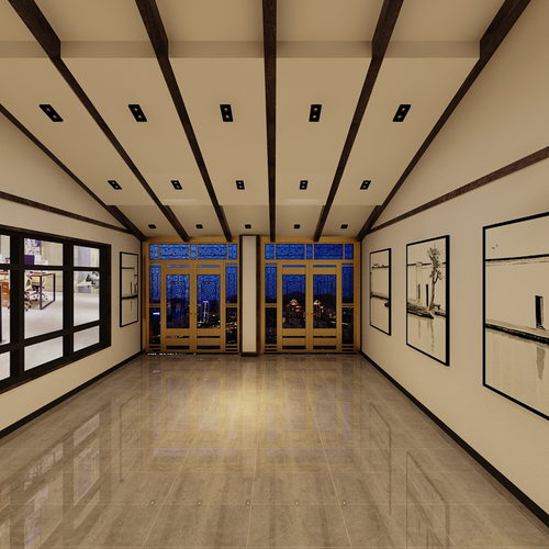 上海餐厅装修中式茶餐厅会所设计效果